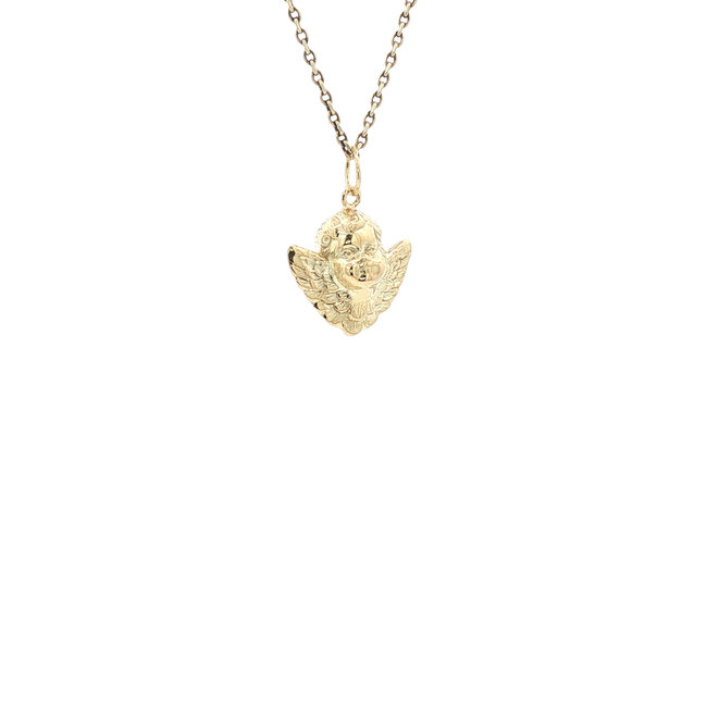 Gold angel pendant 14 karat