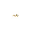 Gold stud earrings with zirconia 14 karat
