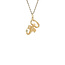 Golden zodiac pendant scorpio 14 karat
