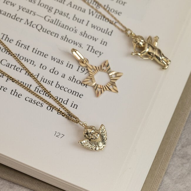 Gold pendant Star of David 14 karat