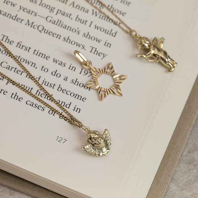 Goldener Anhänger Davidstern 14 Karat