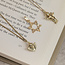Gold pendant Star of David 14 karat