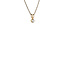 Gold solitaire pendant with zirconia 14 karat