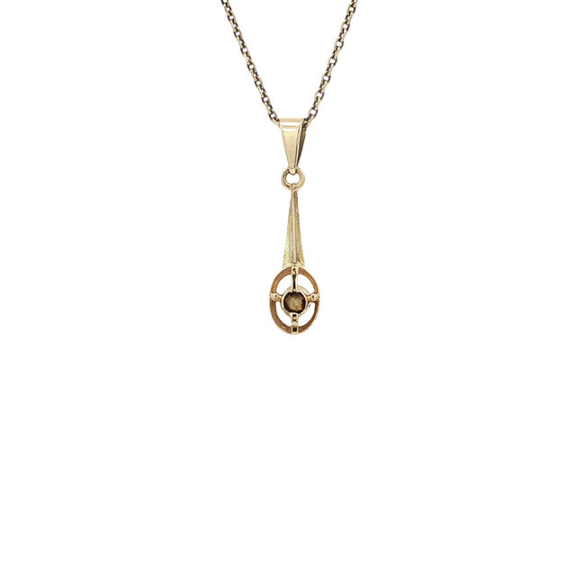 Golden pendant with pearl 14
