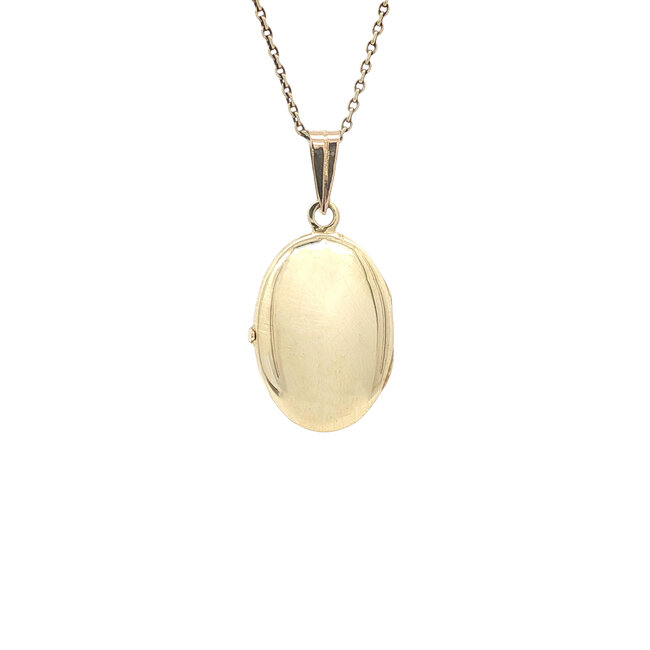 Goldenes Medaillon mit Gravur 14 Karat