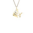 14 karat gold fish pendant