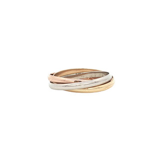 Tricolour gold ring