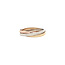 Tricolour gouden trinity  ring 18 karaat