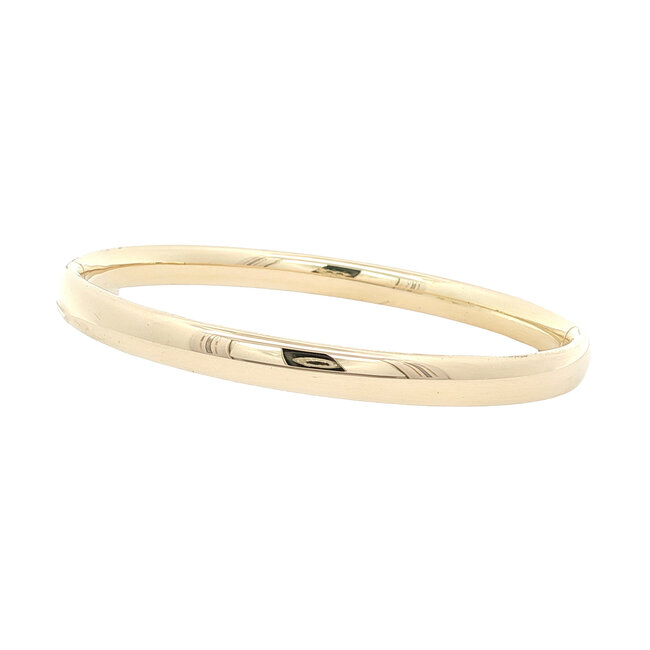 Goldenes glattes Armband 14 Karat