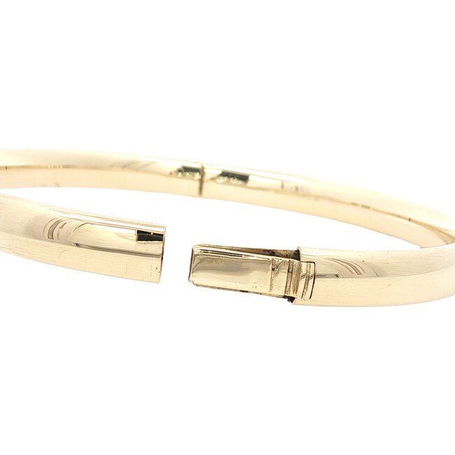 Goldenes glattes Armband 14 Karat