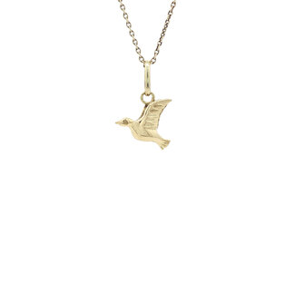Gold dove pendant