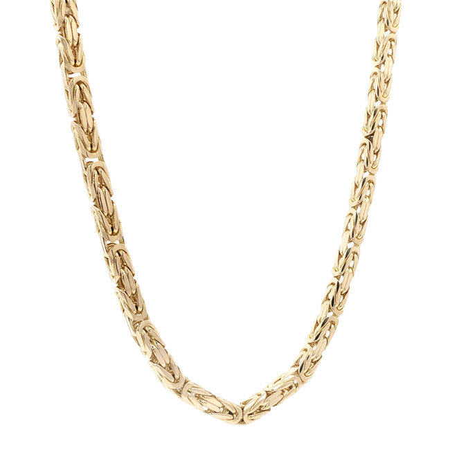 Goldene Königskette 60,5 cm 14 Karat