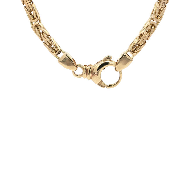 Gouden konings collier 60.5 cm 14 karaat