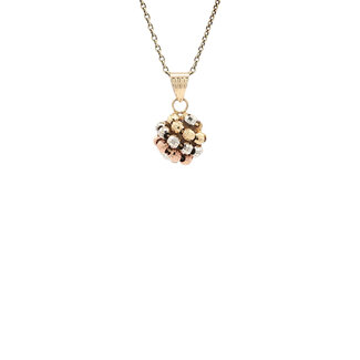 Tricolour gold pendant