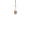 Tricolour gold pendant 18 karat