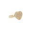 Gouden hart ring met diamant 14 karaat