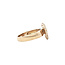 Gouden hart ring met diamant 14 karaat