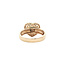 Gold heart ring with diamond 14 karat