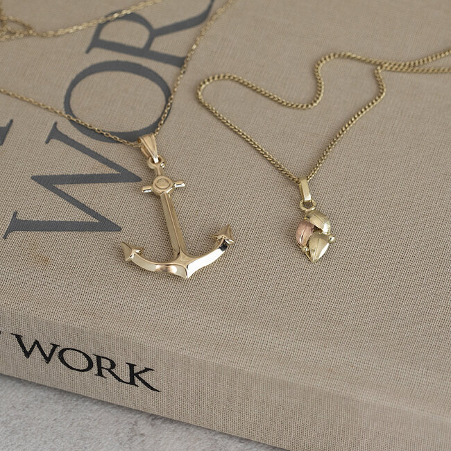 Golden fantasy pendant 14 karat