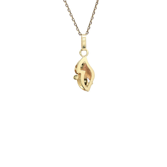 Goldener Fantasie-Anhänger 14 Karat