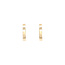 Gold hinged hoop earrings 14 karat