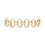 Goldenes Fantasiearmband 18,5 cm 14 Karat
