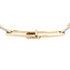 Bicolour gouden choker 45 cm 14 karaat