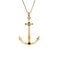 Gold anchor pendant 14 karat