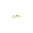 Gold stud earrings with zirconia 14 karat