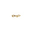 Gold stud earrings with zirconia 14 karat