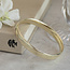 Gouden gladde bangle 14 karaat