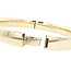 Gouden gladde bangle 14 karaat