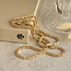 Gouden konings collier 70 cm 18 karaat