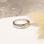 Witgouden ring met diamant 18 karaat