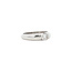 White gold ring with diamond 18 karat