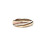 Tricolour gold ring 14 karat