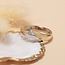 Gouden ring met zirkonia 14 karaat