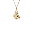 Gold pendant winnie the pooh 14 karat