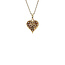 Golden heart pendant with diamond 14 karat