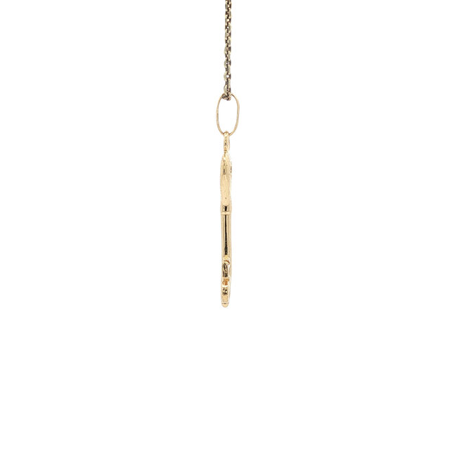 Gold key pendant 18 karat