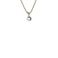 White gold solitaire pendant with zirconia 14 karat