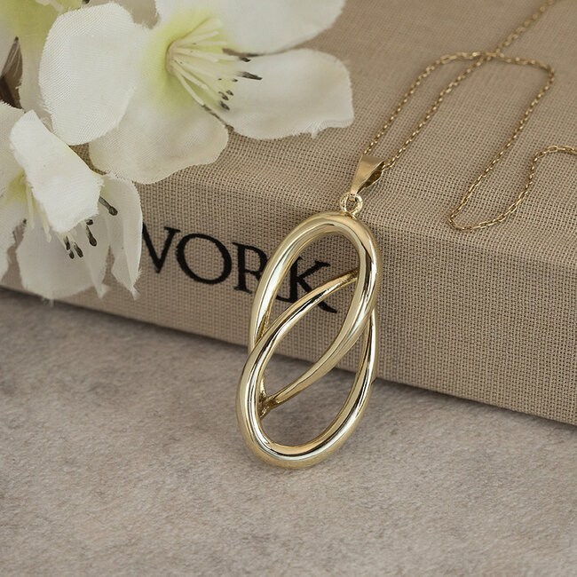 Gouden fantasie hanger 14 karaat