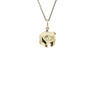 Gouden hanger panda