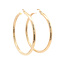 Gold smooth earrings 14 karat