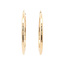Gold smooth earrings 14 karat