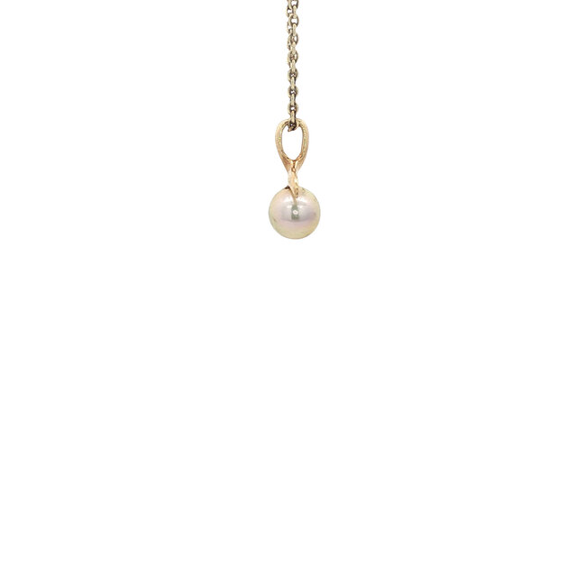 Gold pendant with pearl 14