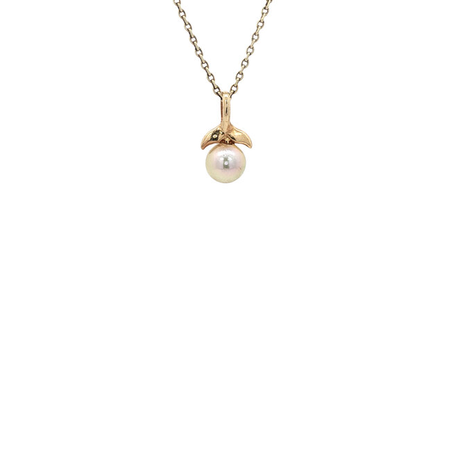 Gold pendant with pearl 14