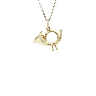 Gouden hanger french hoorn