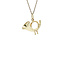 Gold pendant French horn 14 karat