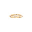 Golden stax ring with diamond from Bron Jewelry 18 karat
